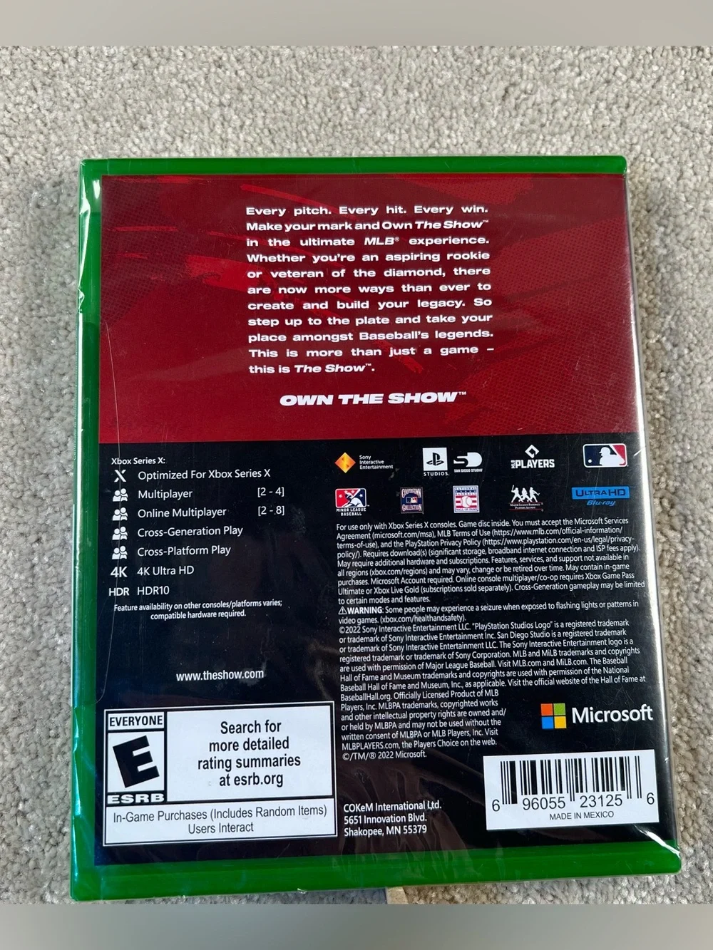 MLB The Show 22 Factory Sealed XBox Series X New